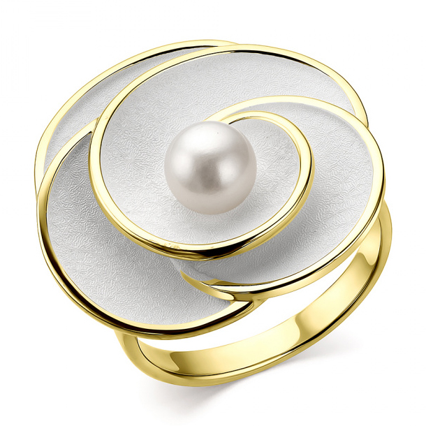 Кольцо, серебро, жемчуг, 51857Y1W